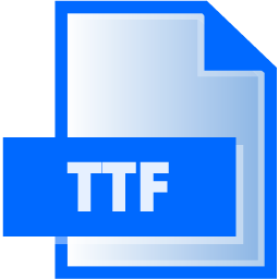 TTF File Extension Icon 256x256 png